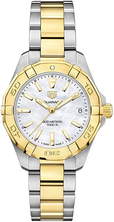 Tag Heuer Aquaracer Mother of Pearl Dial Two Tone Steel Strap Watch for Women - WBD1320.BB0320 Buy Now By Tag Heuer