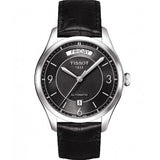 Tissot T One Automatic Black Dial Black Leather Strap Watch For Men - T038.430.16.057.00 Buy Now By Tissot