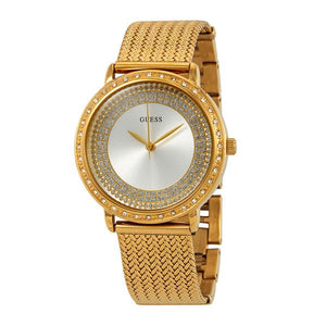 Guess Willow Two Tine Dial Gold Mesh Bracelet Watch For Women - W0836L3 Buy Now By Guess