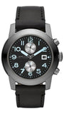Marc Jacobs Larry Chronograph Black Dial Black Leather Strap Watch for Men - MBM5054 Buy Now By Marc Jacobs