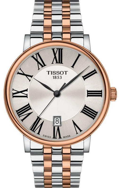 Tissot T Classic Carson Premium Silver Dial Two Tone Steel Strap Watch For Men - T122.410.22.033.00 Buy Now By Tissot