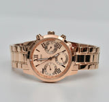 Guess Mini Sunrise Chronograph Quartz Rose Gold Dial Rose Gold Steel Strap Watch For Women - W0448L3 Buy Now By Guess