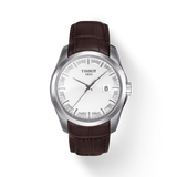 Tissot T Classic Couturier Chronograph White Dial Brown Leather Strap Watch For Men - T035.410.16.031.00 Buy Now By Tissot