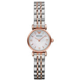 Emporio Armani Mother of Pearl Dial Two Tone Steel Strap Watch For Women - AR1689 Buy Now By Emporio Armani
