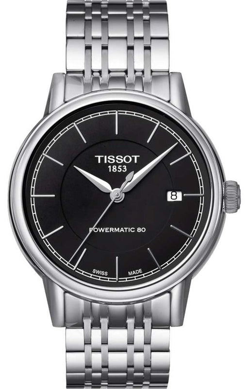 Tissot Classic Carson Powermatic 80 Black Dial Silver Steel Strap Watch For Men - T085.407.11.051.00 Buy Now By Tissot