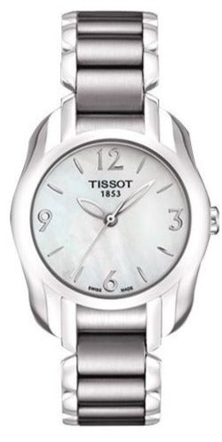 Tissot T Wave Mother of Pearl Dial Two Tone Steel Strap Watch For Women - T023.210.11.117.00 Buy Now By Tissot