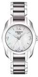 Tissot T Wave Mother of Pearl Dial Two Tone Steel Strap Watch For Women - T023.210.11.117.00 Buy Now By Tissot