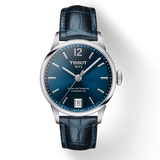 Tissot Chemin Des Tourelles Powermatic 80 Lady Blue Dial Blue Leather Strap Watch For Women - T099.207.16.047.00 Buy Now By Tissot