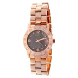 Marc Jacobs Amy Mother of Pearl Black Dial Rose Gold Steel Strap Watch for Women - MBM8610 Buy Now By Marc Jacobs