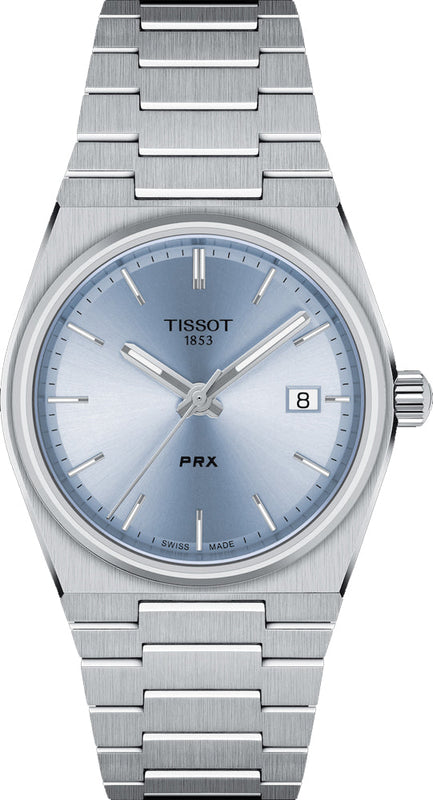 Tissot PRX Light Blue Dial Silver Steel Strap Watch For Women - T137.210.11.351.00 Buy Now By Tissot