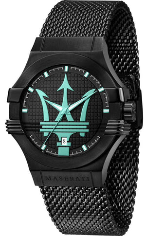 Maserati Potenza Aqua Edition Black Dial Black Mesh Strap Watch For Men - R8853144002 Buy Now By Maserati