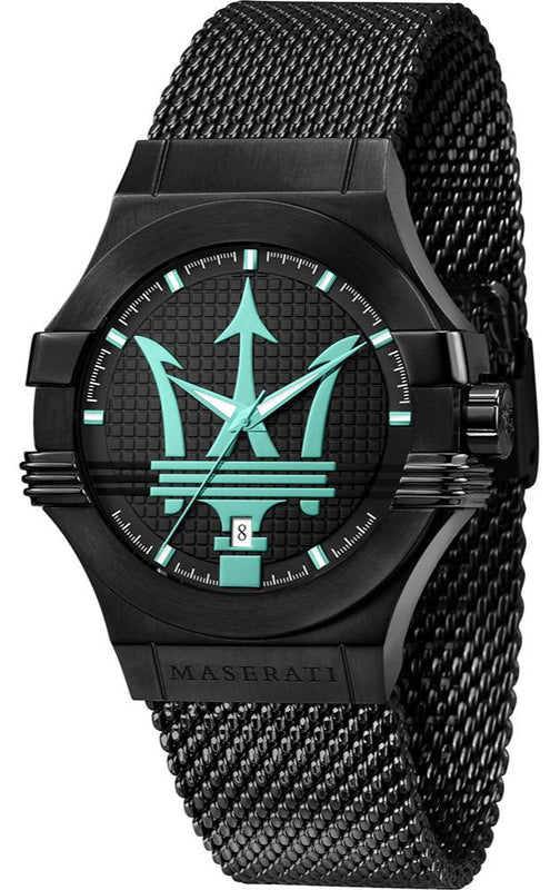 Maserati Potenza Aqua Edition Black Dial Black Mesh Strap Watch For Men - R8853144002 Buy Now By Maserati