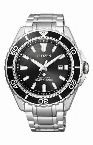 Citizen Promaster Diver Chronograph Black Dial Silver Steel Strap Watch For Men - BN0190-82E Buy Now By Citizen