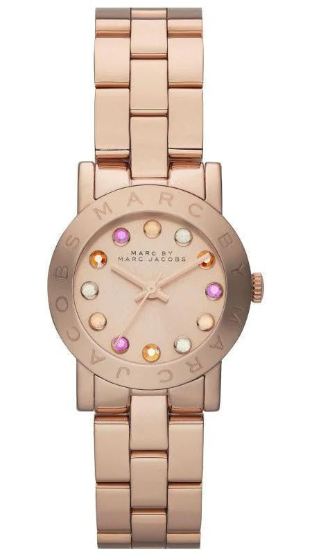 Marc Jacobs Amy Rose Gold Dial Rose Gold Steel Strap Watch for Women - MBM3219 Buy Now By Marc Jacobs