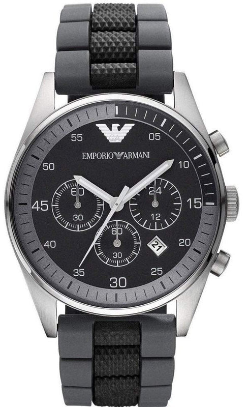 Emporio Armani Sportivo Black Dial Two Tone Ceramic Bracelet Watch For Men - AR5866 Buy Now By Emporio Armani