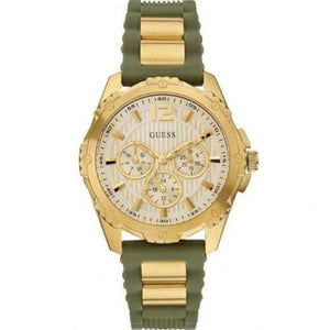 Guess Interpid 2 Golden Dial Two Tone Silicon Strap Watch For Women - W0325L5 Buy Now By Guess