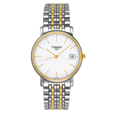 Tissot Desire White Dial Two Tone Mesh Bracelet Two Tone Steel Watch For Men - T52.2.481.31 Buy Now By Tissot