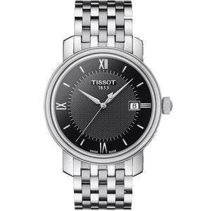 Tissot T Classic Bridgeport Black Dial Silver Steel Strap Watch For Men - T097.410.11.058.00 Buy Now By Tissot