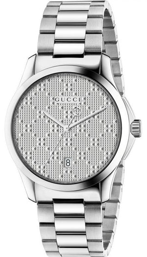 Gucci G Timeless Silver Dial Silver Steel Strap Watch For Women - YA126551 Buy Now By Gucci