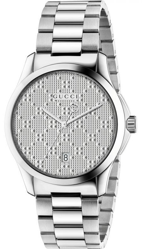 Gucci G Timeless Silver Dial Silver Steel Strap Watch For Women - YA126551 Buy Now By Gucci
