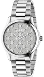 Gucci G Timeless Silver Dial Silver Steel Strap Watch For Women - YA126551 Buy Now By Gucci