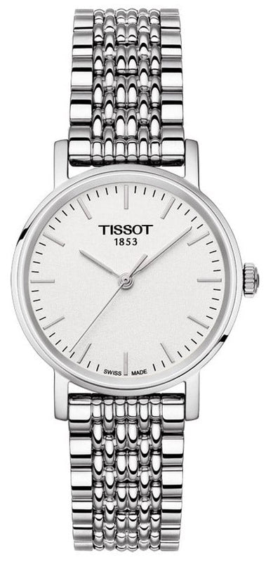 Tissot Everytime Small White Dial Silver Mesh Bracelet Watch For Women - T109.210.11.031.00 Buy Now By Tissot