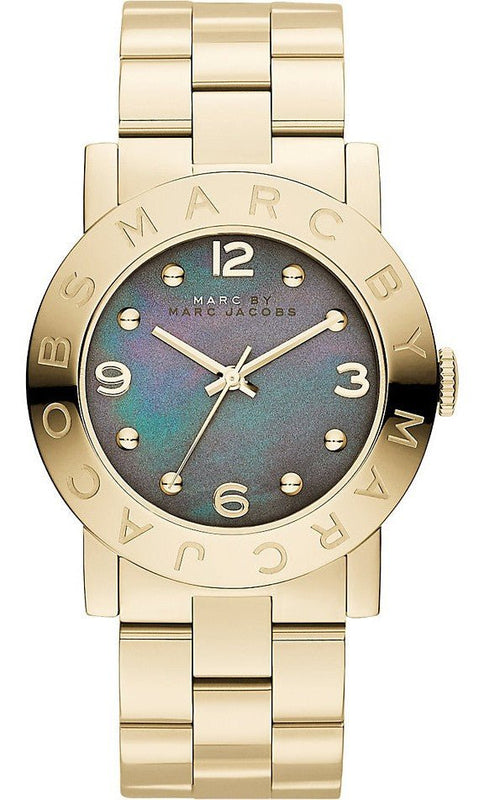 Marc Jacobs Amy Black Dial Gold Steel Strap Watch for Women - MBM3273 Buy Now By Marc Jacobs