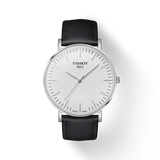 Tissot T Classic Everytime Large White Dial Black Leather Strap Watch For Men - T109.610.16.031.00 Buy Now By Tissot