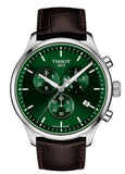 Tissot Chrono XL Chronograph Classic Green Dial Brown Leather Strap Watch For Men - T116.617.16.091.00 Buy Now By Tissot