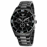 Emporio Armani Black Ceramic Chronograph Black Dial Watch For Men - AR1421 Buy Now By Emporio Armani