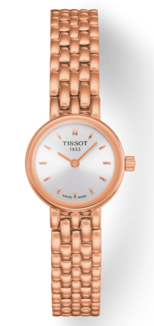Tissot T Lady Lovely Silver Dial Rose Gold Steel Strap Watch For Women - T058.009.33.031.01 Buy Now By Tissot