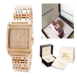 Burberry Nova Check Quartz Rose Gold Dial Rose Gold Steel Strap Watch for Women - BU1578 Buy Now By Burberry