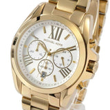 Michael Kors Bradshaw Chronograph White Dial Gold Steel Strap Watch For Women - MK6266 Buy Now By Michael Kors