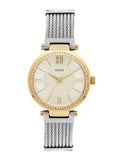 Guess Soho Diamonds Silver Dial Silver Mesh Bracelet Watch for Women - W0638L7 Buy Now By Guess
