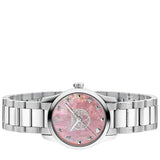 Gucci G Timeless Quartz Mother of Pearl Pink Dial Silver Steel Strap Watch For Women - YA1265013 Buy Now By Gucci