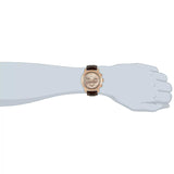 Guess Horizon Quartz Champagne Dial Brown Leather Strap Watch For Women - W0380G4 Buy Now By Guess