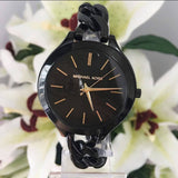 Michael Kors Slim Runway Black Dial Black Steel Strap Watch for Women - MK3317 Buy Now By Michael Kors
