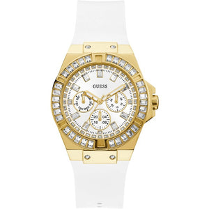 Guess Venus Diamonds White Dial White Rubber Strap Watch for Women - GW0118L5 Buy Now By Guess