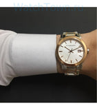 Burberry The City White Dial Two Tone Steel Strap Watch for Women - BU9006 Buy Now By Burberry