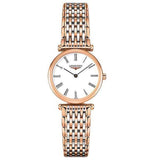 Longines La Grande Classique De Longines White Dial Two Tone Mesh Bracelet Watch for Women - L4.209.1.91.7 Buy Now By Longines