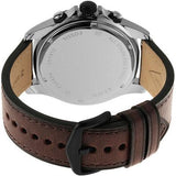 Fossil Dillinger Chronograph White Dial Brown Leather Strap Watch for Men - FS5674 Buy Now By Fossil