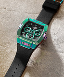 Guess Phoenix Multifunction Black Dial Black Rubber Strap Watch for Men - GW0202G5 Buy Now By Guess