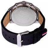 Tommy Hilfiger Lexor Silver Dial Black Leather Strap Watch For Men - 1791489 Buy Now By Tommy Hilfiger