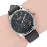 Hugo Boss Time One Black Dial Brown Leather Strap Watch for Men - 1513448 Buy Now By Hugo Boss