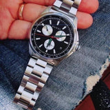 Gucci G-Timeless Chronograph Black Dial Silver Steel Strap Watch For Men - YA126267 Buy Now By Gucci