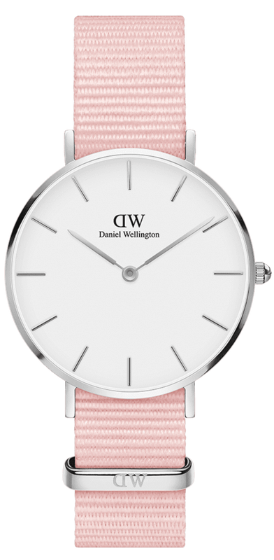 Daniel Wellington Classic Petite Rosewater White Dial Pink NATO Strap Watch For Women - DW001000318 Buy Now By Daniel Wellington