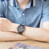 Calvin Klein City Chronograph Grey Dial Black Leather Strap Watch for Men - K2G177C3 Buy Now By Calvin Klein