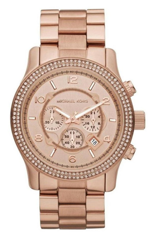 Michael Kors Dylan Rose Gold Dial Rose Gold Steel Strap Watch for Women - MK5576 Buy Now By Michael Kors