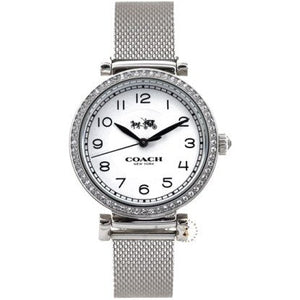 Coach Madison White Dial Silver Mesh Bracelet Watch for Women - 14502651 Buy Now By Coach