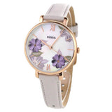 Fossil Jacqueline Mother of Pearl Dial Grey Leather Strap Watch for Women - ES4672 Buy Now By Fossil